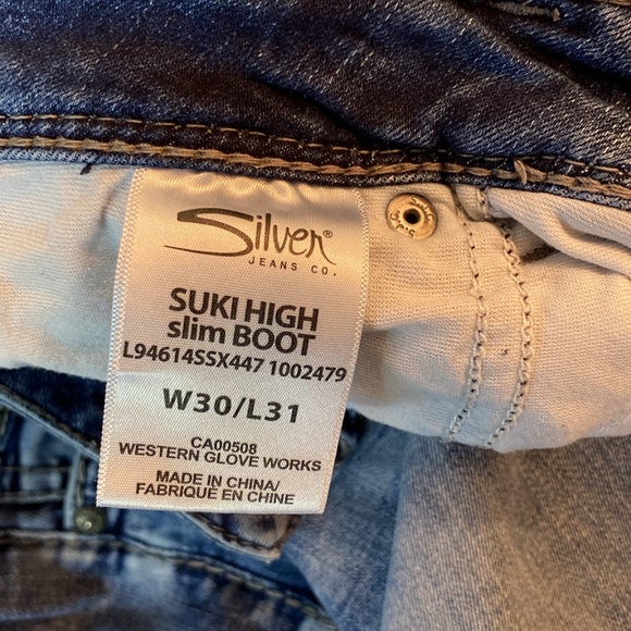 Silver - Suki High Slim Boot jeans. Size 30/31 - Picture 5 of 15